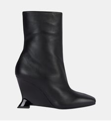 Bottines Wedge en cuir lisse Balmain
