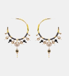 Boucles d'oreilles créoles avec pampilles PAYOTT Hipanema