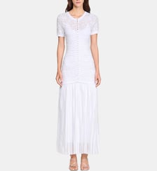 Robe longue en maille perlée Sandro