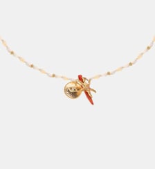 Collier avec coquillages et pampille MARTIN Hipanema