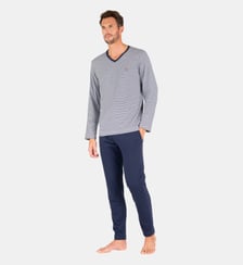 Pyjama long col V L'INTEMPOREL Eminence