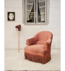Fauteuil crapaud avec accoudoirs Ernest N°1385- Produit chiné Debongout