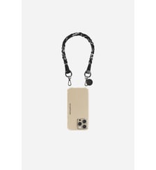 Cordon de téléphone court Della bandana noir La Coque Française