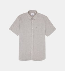 Chemise manches courtes regular avec imprimé Serge Blanco