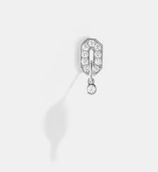 Boucle d'oreille Mini My Way Or Blanc & Diamants Statement