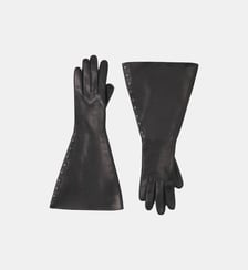 Gants Larges En Cuir Lanvin
