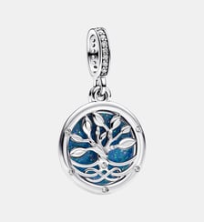 Charm Pendant Double Arbre de l'Infini Phosphorescent Pandora