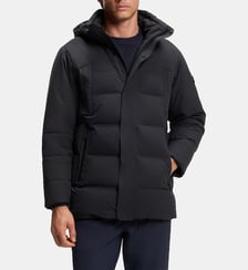 Parka déperlante en duvet col montant BOSS