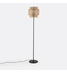Lampadaire en métal fer et chanvre La Redoute Interieurs