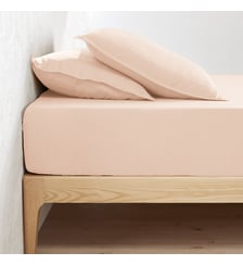 Drap housse lin lavé, bonnet 35 cm La Redoute Interieurs