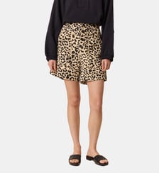 Short large Qitu effet léopard coton Leon & Harper
