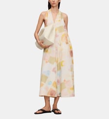 Robe imprimée à encolure en V Adolfo Dominguez