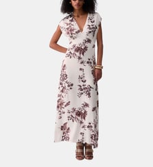 Robe longue en satin imprimé Liu Jo