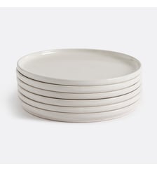 Lot de 6 assiettes plates en grès moucheté La Redoute Interieurs