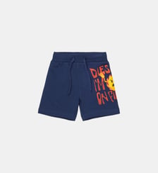 Short en molleton avec logo Diesel Kids