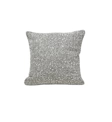 Housse De Coussin  Bouclette au motif micro damier naturel Madura