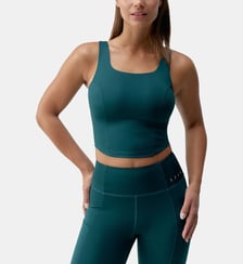 Brassière de sport femme Godo Maintien moyen coussinets amovibles effet gainant Born Living Yoga