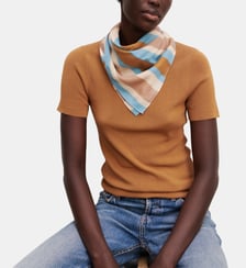T-shirt slim en maille coton Bompard