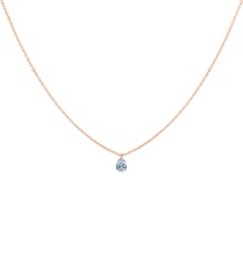 Collier 360° - Diamant taille poire 0,25ct - Or rose 750‰ La Brune & La Blonde