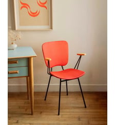Chaise de bureau à l'élégance audacieuse Alma N°1648- Produit chiné Debongout