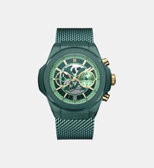 Montre Origine Vert, Argenté MOW1309 Montignac