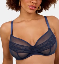 Soutien-gorge avec armatures grande taille Nudité bleu nuit Maison Lejaby