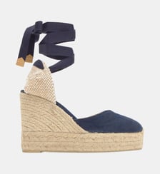 Espadrilles compensées en jute tressée à découpe en V CHIARA Castaner