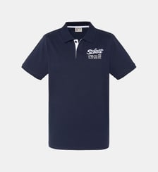 Polo avec logo brodé et patte contrastée Schott