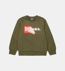 Sweat-shirt col rond avec logo Diesel Kids