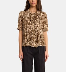 Chemise léopard à volants - CATIA Pablo