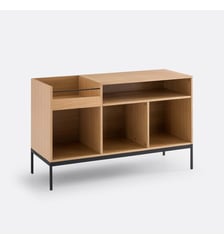 Meuble Vinyles en plaqué chêne La Redoute Interieurs
