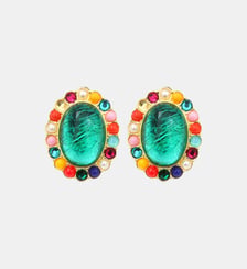 Boucles d'oreilles clips Océane  doré à l'or fin - Oceane Satellite
