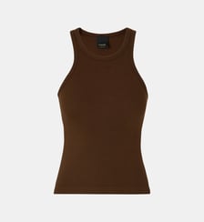 Débardeur en maille côtelée à logo pinko Pinko