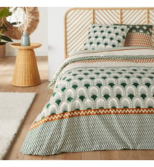 Parure de lit coton taie carrée, Lilia So'Home
