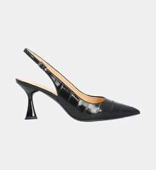 Sling back amelia - cuir imprimé façon animalier Colisée Paris