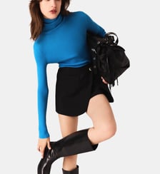 Short tailoring trompe l'œil Maje