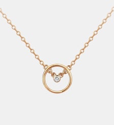 Collier chaîne Angélique en Plaqué Or avec diamant blanc La Garçonne Diamant