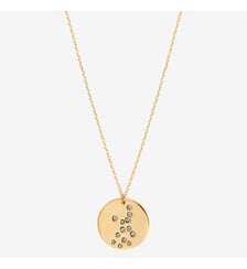 Collier doré vierge - galaxie - Vierge Caroline Najman