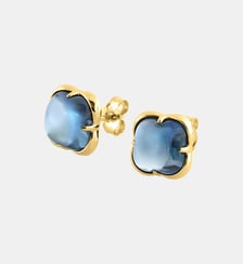 Puces, topaze blue london, or jaune Morganne Bello