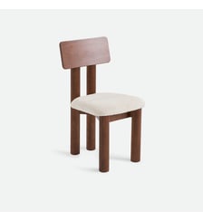 Chaise en frêne massif teinté et bouclette La Redoute Interieurs