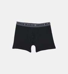 Pack de 3 boxers en coton uni Serge Blanco