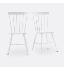 Lot de 2 chaises à barreaux hévéa massif La Redoute Interieurs