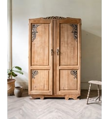 Armoire en bois sculpté style Art déco Blandine N°498- Produit chiné Debongout