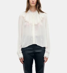 Chemise en crêpe à volants - LUMINA Gerard Darel