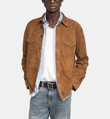 Chemise Sergy Cuir Suede Zadig&Voltaire