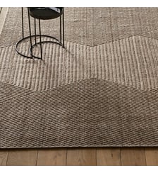 Tapis laine reliéfé, tissé main AM.PM