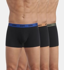 Lot de 3 boxers avec ceinture colorée Mix & Colors Dim