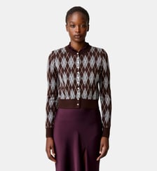 Cardigan maille motif Argyle Claudie Pierlot