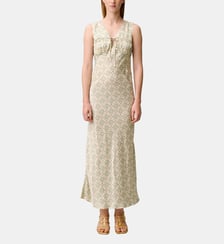 Robe satinée motif Claudie Pierlot