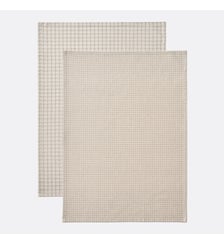 Lot de 2 torchons à carreaux coton La Redoute Interieurs